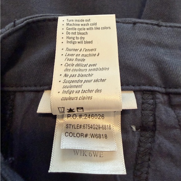 NWT PAIGE Size 28 Mayslie Navy Blue Ankle Crop Midrise Side Stripe Jogger Pants - Picture 11 of 16